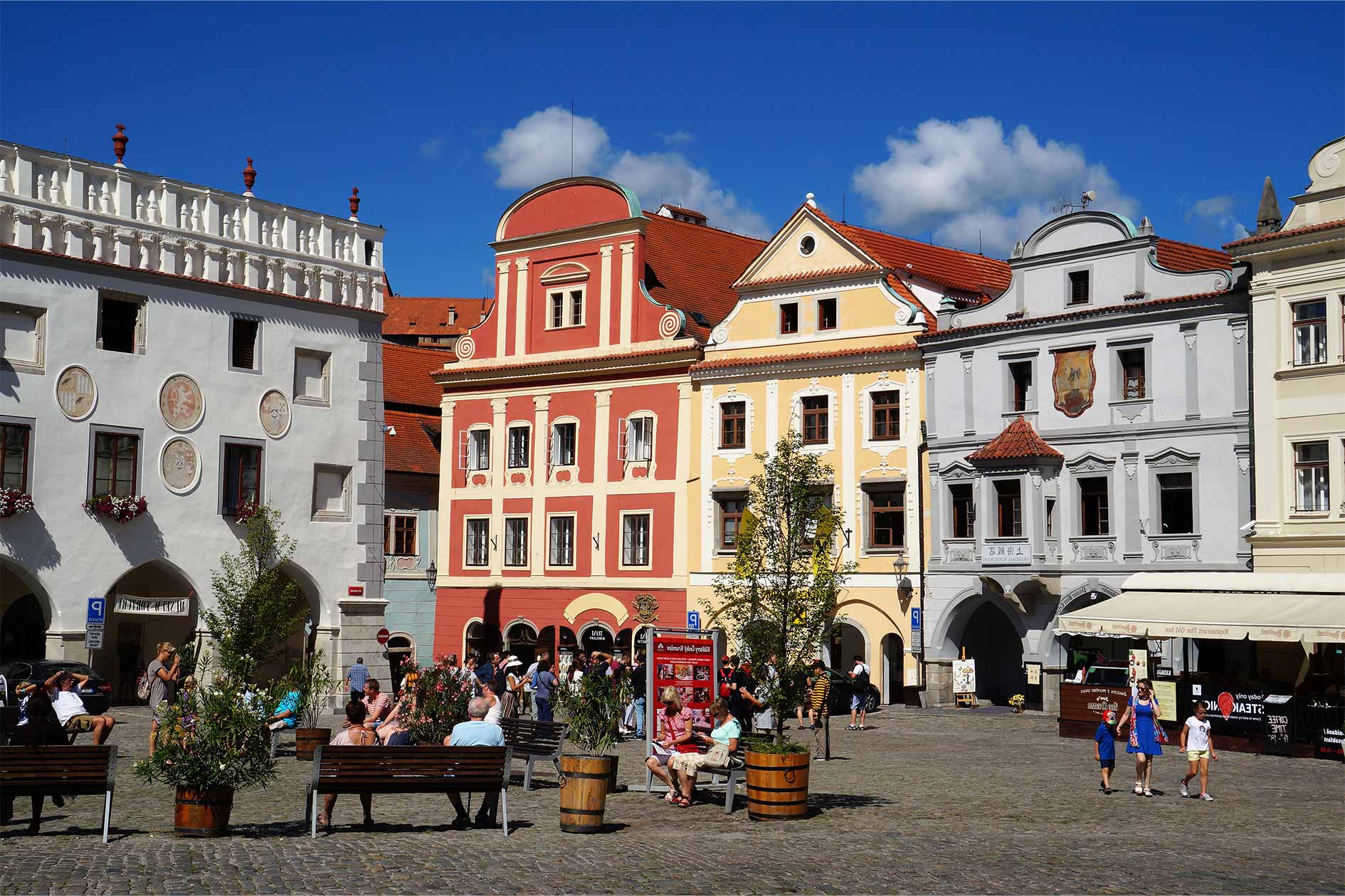 Main town square of Český Krumlov