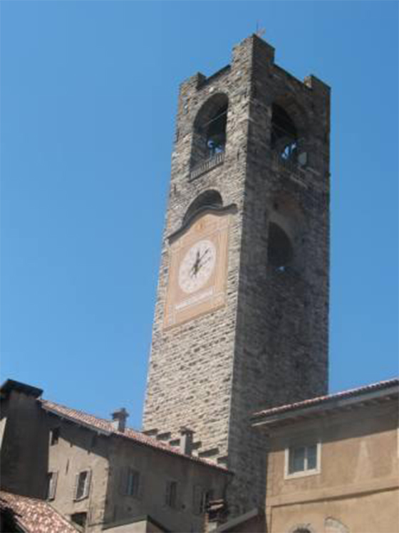Piazza Vecchia in the Old Town of Bergamo