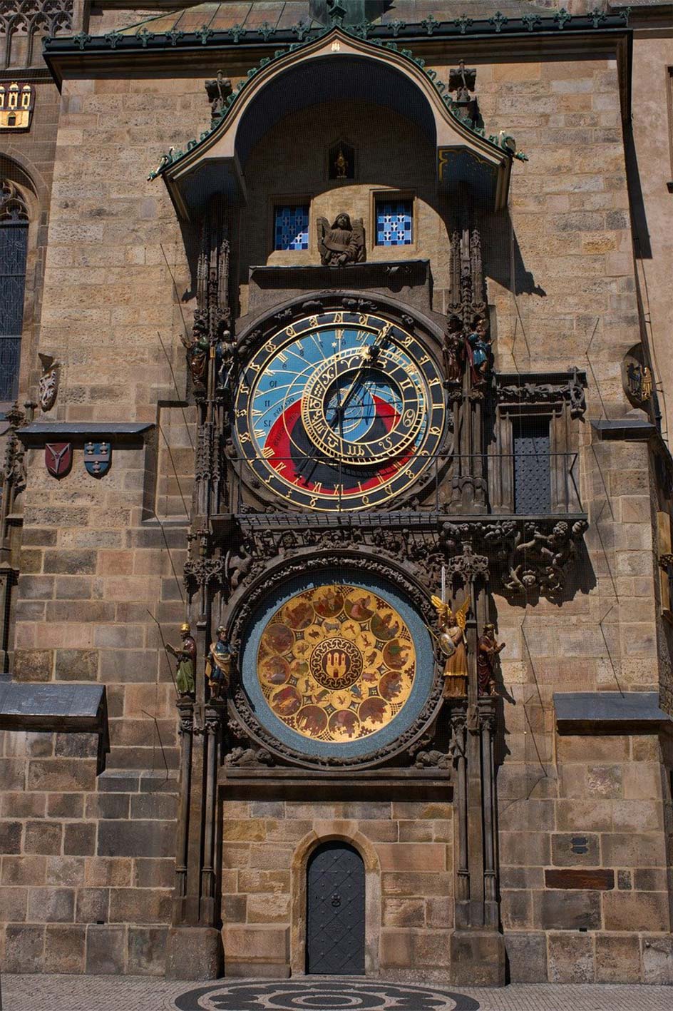 Astronomical clock situated on Old Square