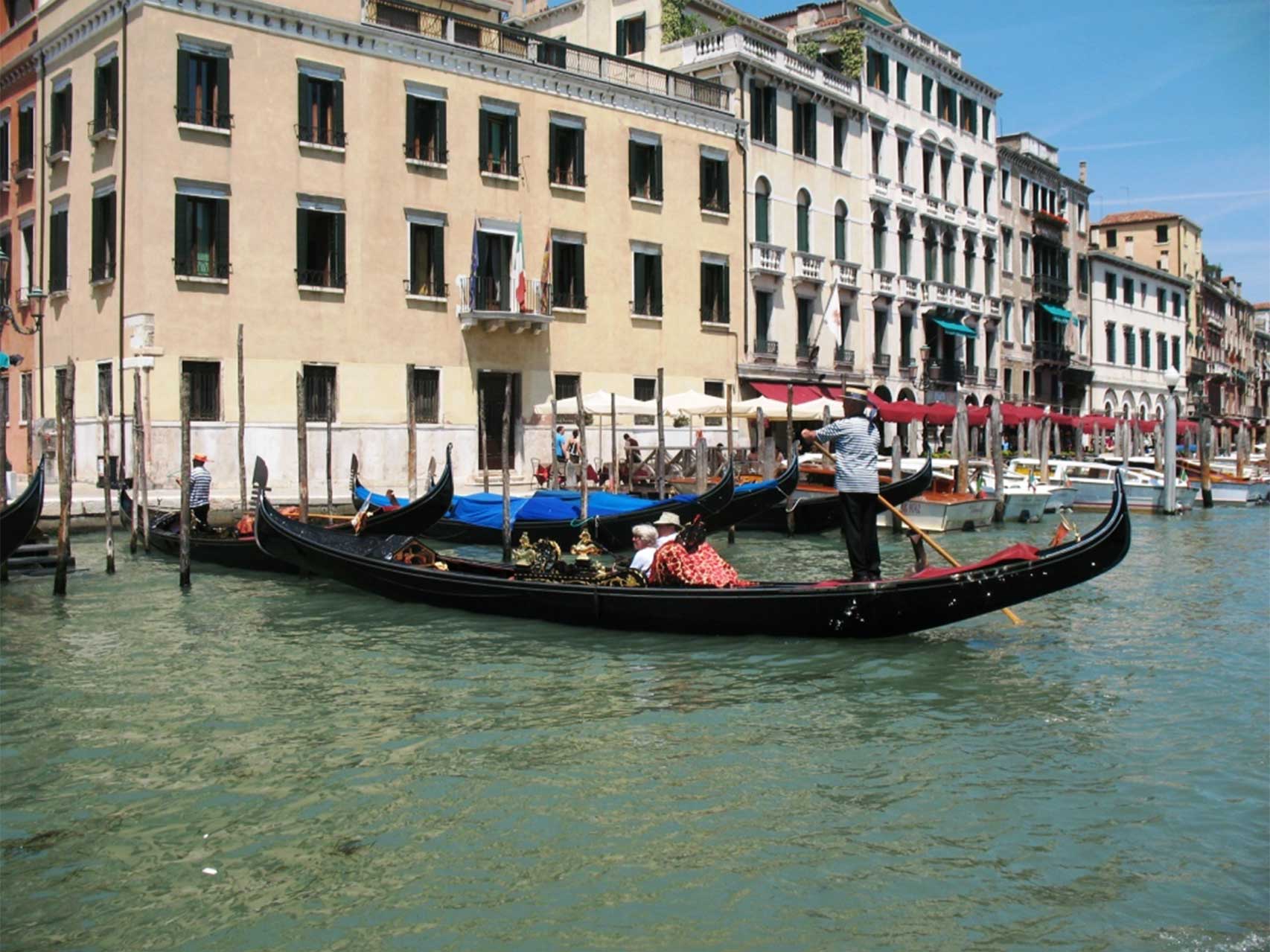 Tourist boats in Venice