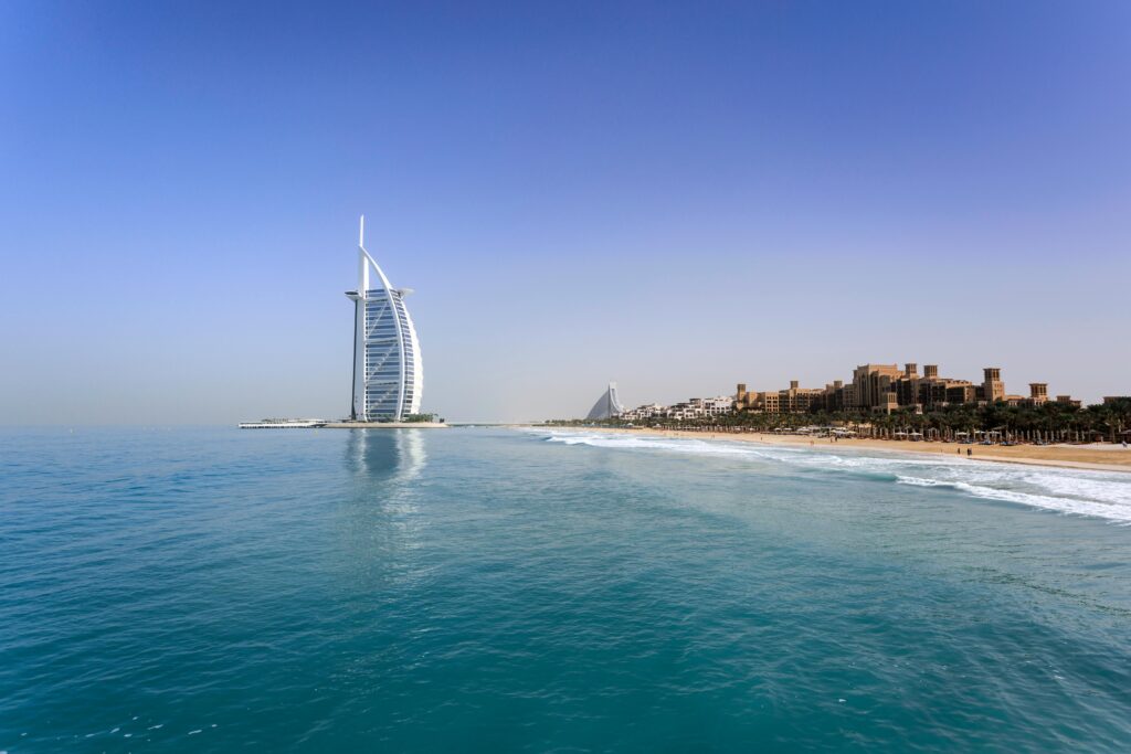 Jumeirah Beach with Burj Al Arab in the background
