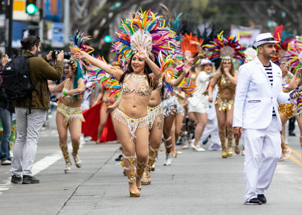 Sambadrome parade at Rio Carnival