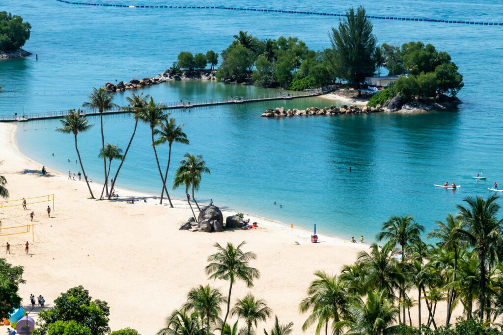 Sentosa Island beach Singapore